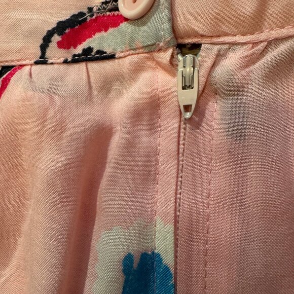 Vintage 80s A-line Skirt with pockets, Pretty in Pink Skirt - Picture 5 of 5